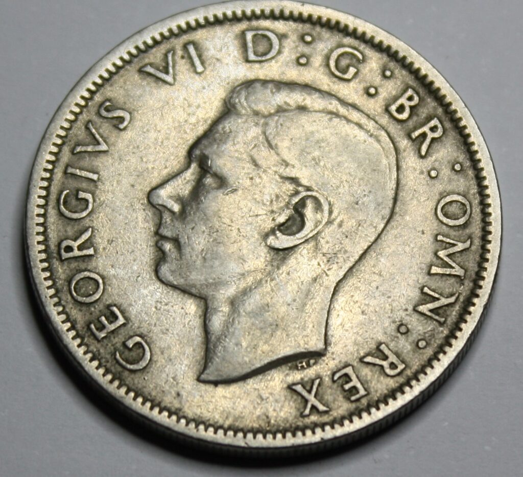Two-shiling-1947-3-1024x933 Two Shilling / One Florin 1947 – klasyk
