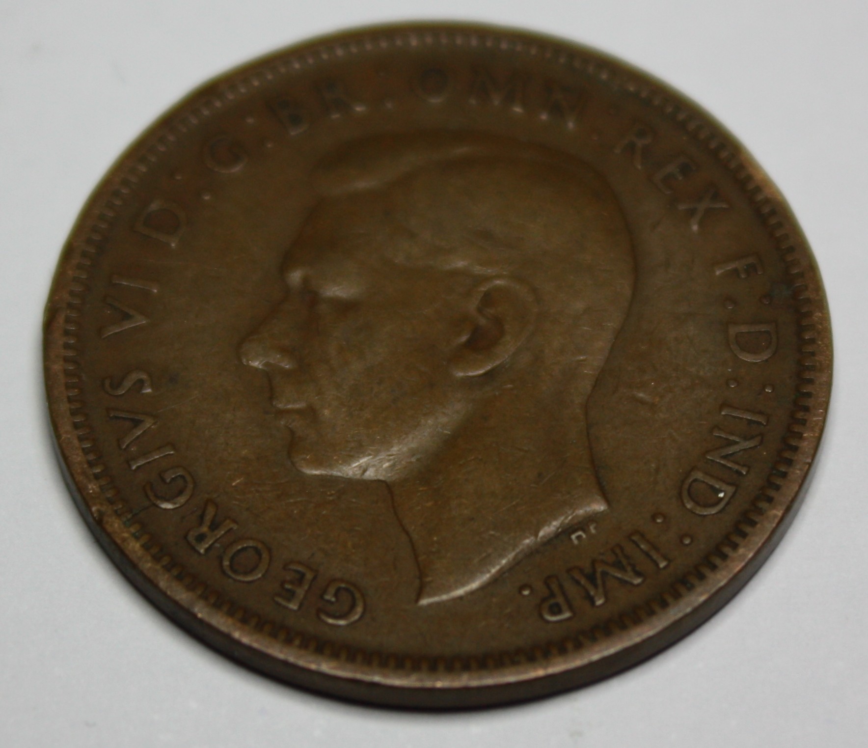 Half Penny z 1937 – moneta imperialna