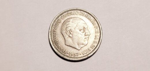 5 Peset 1957 (Hiszpania) – frankistowska moneta